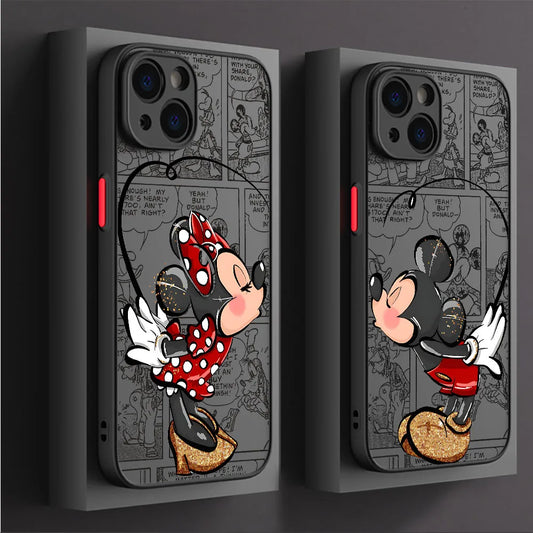 Mickey/Minnie Heart Phone Case