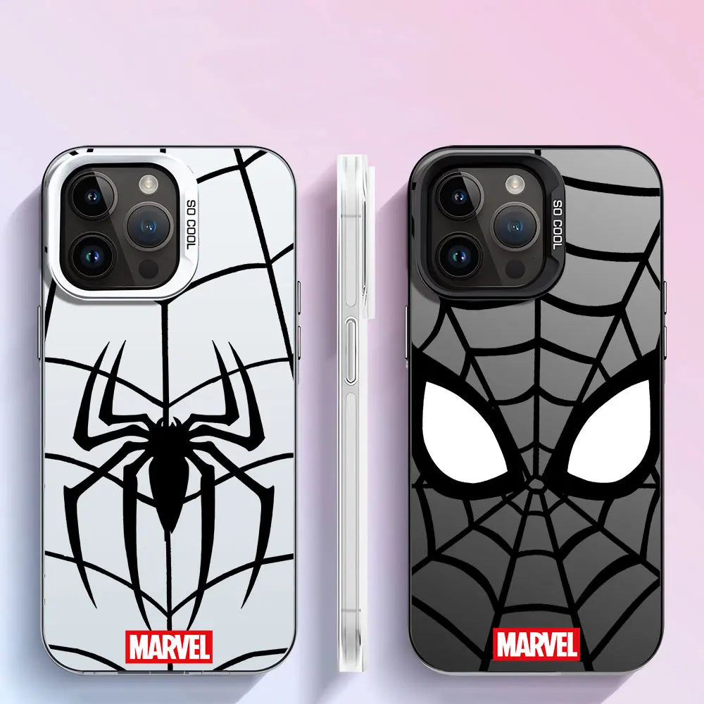 Black/White Spider-Man Phone Cases