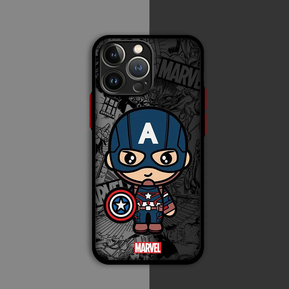 Iron-Man/Deadpool/Captain America Cartoon Phone Case