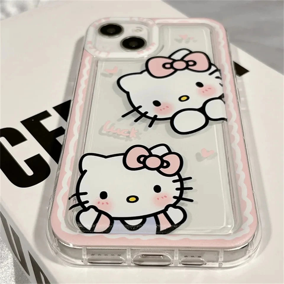 Clear Pink Hello Kitty Phone Case