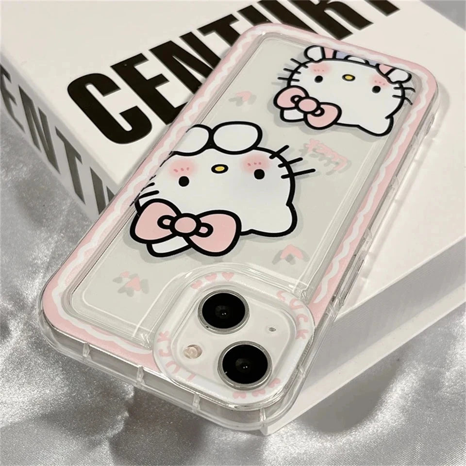 Clear Pink Hello Kitty Phone Case