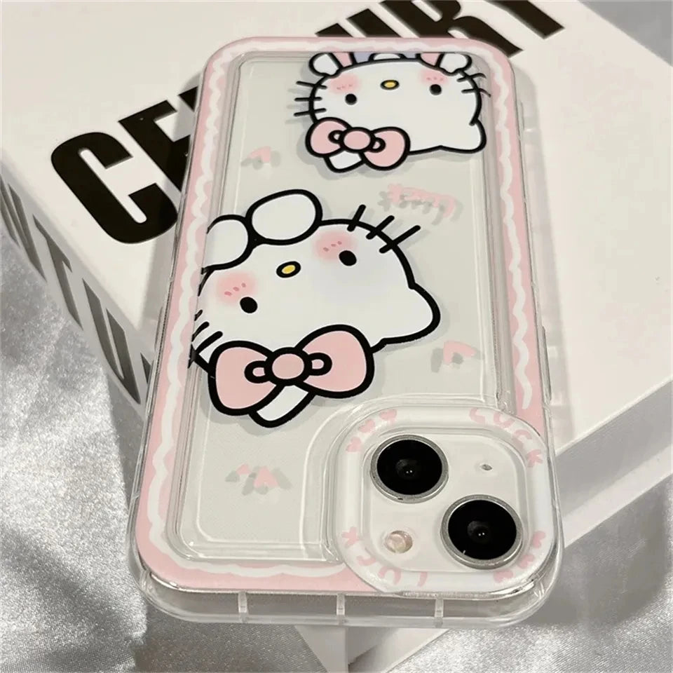 Clear Pink Hello Kitty Phone Case