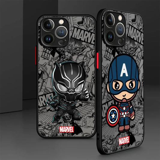 Iron-Man/Deadpool/Captain America Cartoon Phone Case