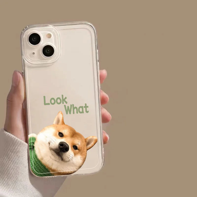 Clear Dog Phone Case