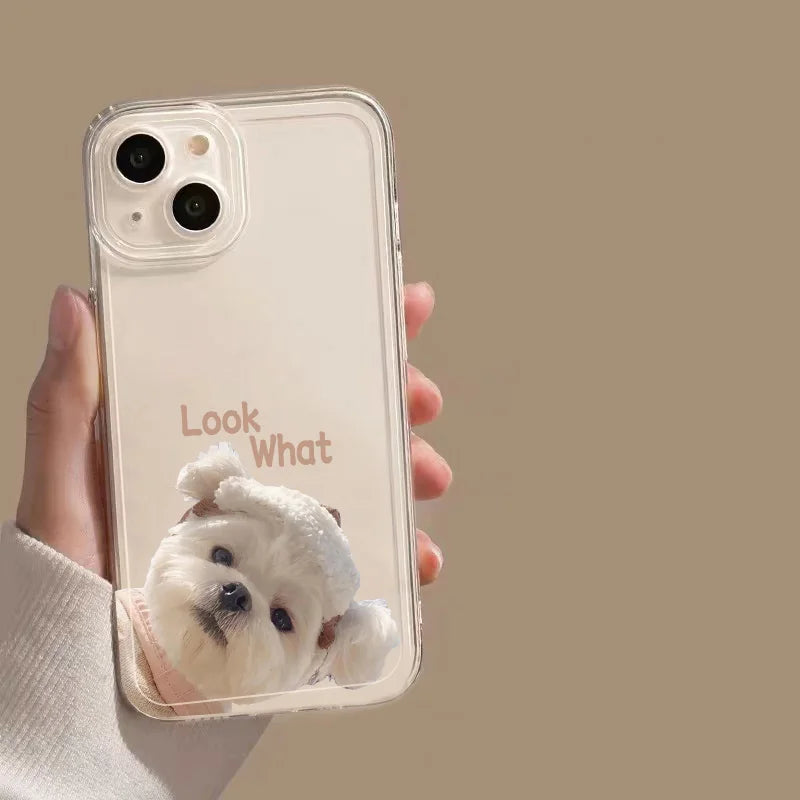 Clear Dog Phone Case