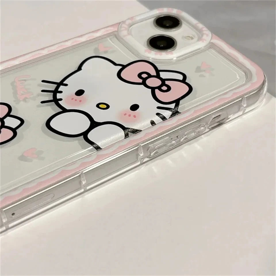 Clear Pink Hello Kitty Phone Case